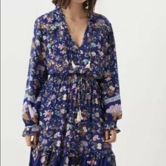 wild bloom midi dress